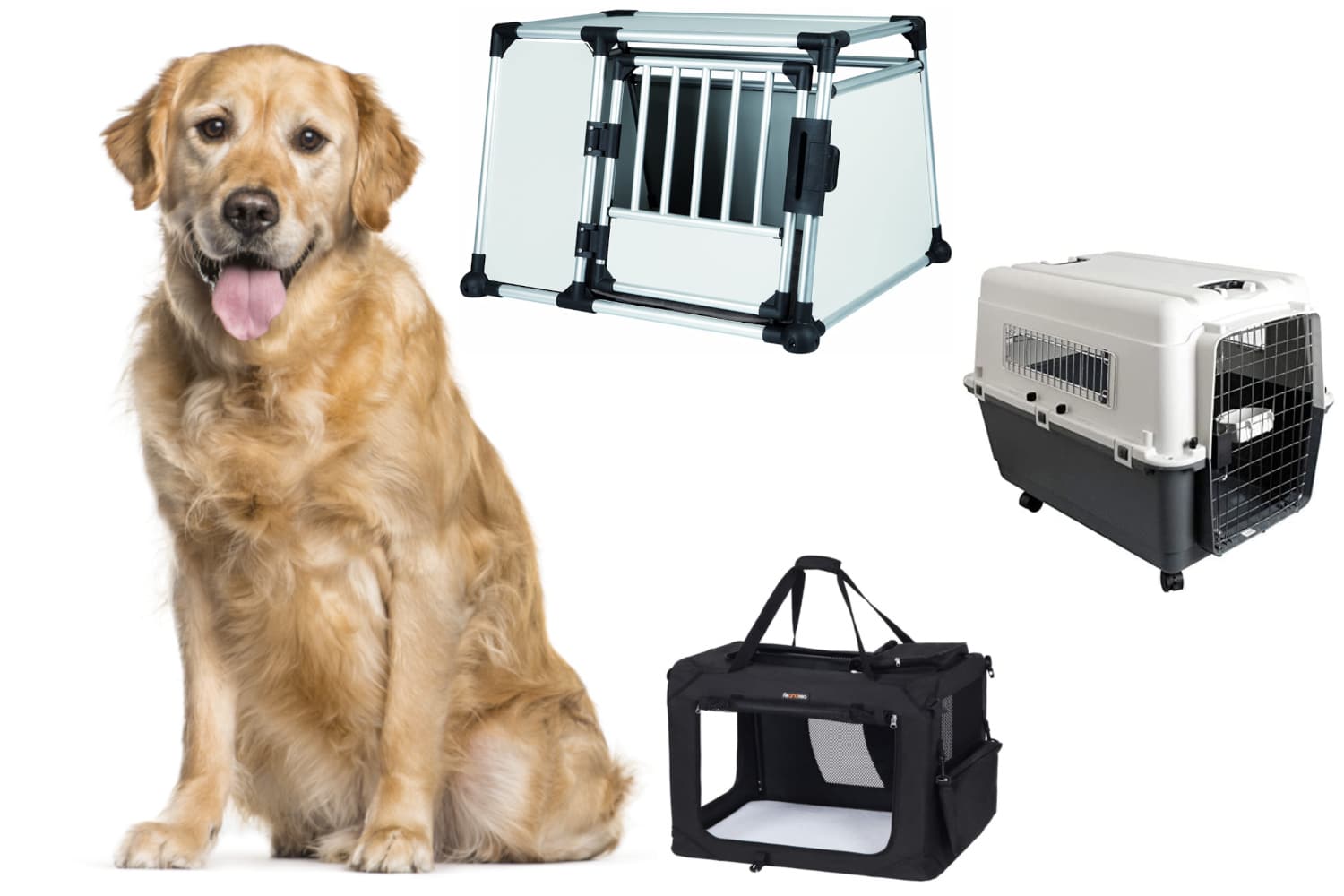 Hundebox Hunde Alu Auto Tranportbox Groß XL Aluminium Kofferraum